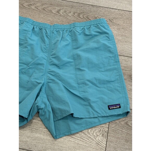 Patagonia Men’s Baggies Shorts 5” Brief Lined Teal Blue Size XXL Swim Trunks - Picture 2 of 8